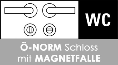 WC / Ö-Norm Schloss mit Magnetfalle